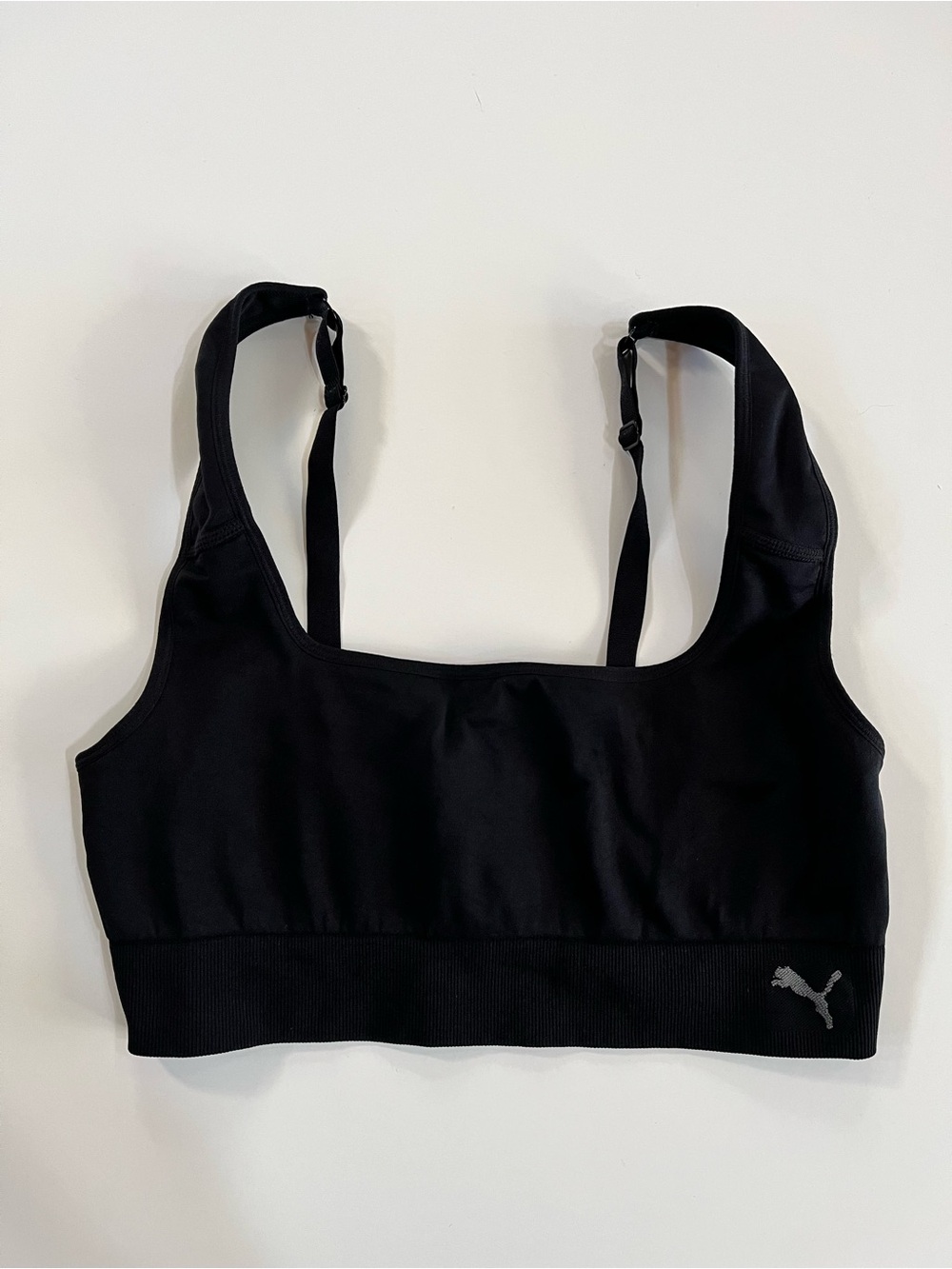 Puma Black Seamless Sports Bra size XL